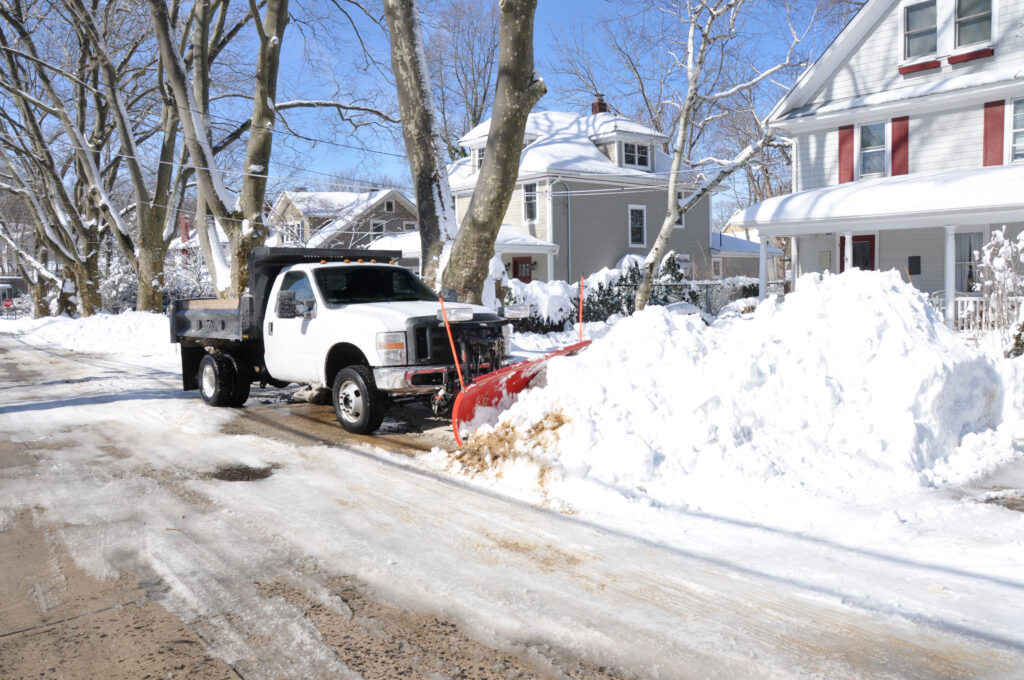 Plowing residential driveways takes experience to ensure that all customers are satisfied.